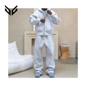 Automne hommes 100% coton épaissi sweats à capuche couleur polaire tissu tissé avec Logo personnalisé Offre Spéciale uni au printemps - Product Image 2