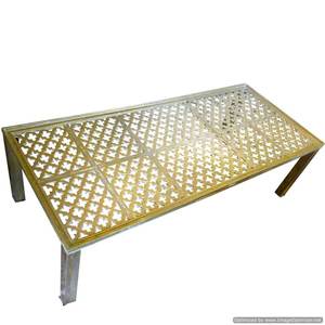 Table en métal en laiton avec décoration de conception matérielle en cuivre Table standard moderne fantaisie à vendre - Product Image 6