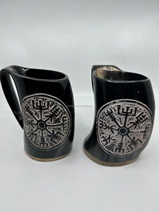 Cuerno para beber de búfalo, cuerno de búfalo, cuerno para beber agua de búfalo, hecho a mano en India para venta al por mayor - Product Image 6