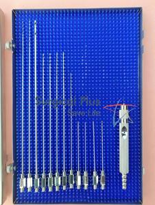 Ensemble de 12 instruments pour liposuccion et greffe de graisse avec poignée et plateau stérile Cosm - Product Image 3