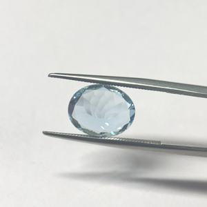 Aigue-marine naturelle, beryle, forme ovale, 3,1 carats, couleur bleu Santa Maria, pierres précieuses en vrac, ovales, certifiées, qualité supérieure - Product Image 5