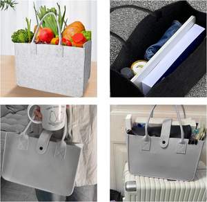 Mercados <span class=keywords><strong>en</strong></span> línea chinos, venta al por mayor, logotipo personalizado, impermeable, plegable, para compras, bolsas de fieltro, bolsas de fieltro no tejidas de poliéster - Product Image 5