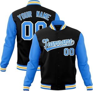 Chaqueta universitaria de alta calidad para hombres y mujeres, Mangas de cuero de chenilla bordadas, chaqueta universitaria de béisbol personalizada con letras - Product Image 5