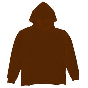 Logo personnalisé unisexe recadrée sweats uni sans cordon de serrage à capuche ourlet bord brut bas recadrée sweats à capuche hommes 2025 - Product Image 5
