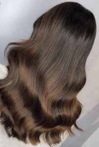 100% NATUREL VIERGE NON TRAITÉ TEMPLE CHEVEUX HUMAINS PROFONDS BOUCÉS EXTENSIONS NATUREL NOIR ET MARRON COULEUR - Product Image 6