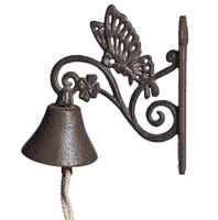 Cloche de porte en fonte à tête de cerf marron, nouveau Design, cloche de porte en métal pour décoration de noël, vente en gros, fait à la main en inde