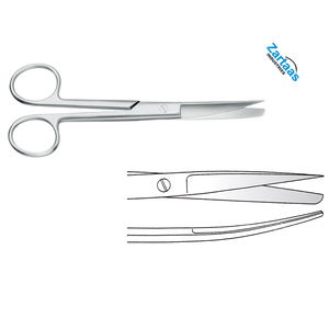 กรรไกรผ่าตัดแบบแมนนวลคม/ทื่อตรง20ซม. ทำจากสเตนเลสสตีล - Product Image 6