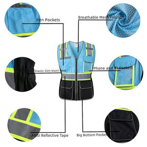 เสื้อกั๊กนิรภัยโพลีเอสเตอร์สั่งทำใหม่เสื้อกั๊กนิรภัยแบบสั่งทำ - Product Image 4