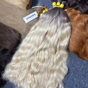 Moda # 1B/PLA02 Nasa Hair Modelo Sarah para Extensiones de Cabello Humano Ondulado Vietnamita Crudo a Granel de Todos los Colores y Longitudes, Venta al por Mayor Premium - Product Image 1