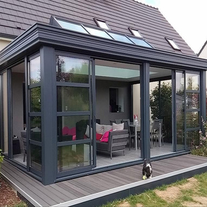 D-TOP NFRC Aluminium Verre Sunroom Construction Verre Jardin Sunroom Aluminium Sunroom <span class=keywords><strong>Prix</strong></span> Verre Maison d'extérieur - Product Image 2