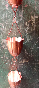 Cadena de Lluvia Decorativa y Elegante para Canaletas de Techo, Cadena de Drenaje de Metal para Jardín Exterior - Product Image 4