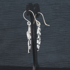 Geometrical Square Shape Zigzag Huggie Earrings Women's Sterling Silver Wire Plain Jewellery for Wedding Party Gift - Product Image 4