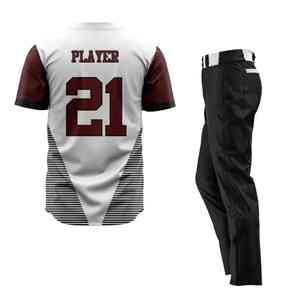 Diseño profesional hecho a medida 100% poliéster sublimación uniforme de béisbol para hombres ropa de buena calidad para jugadores de Softbol - Product Image 6