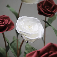 Rose géante en papier de luxe en gros pour la décoration de mariages, événements, scènes, fêtes, vitrines, expositions d'art, salons de beauté