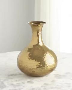 Florero de Metal personalizado de lujo al por mayor de fábrica India para decoración del hogar de bodas florero de piso multidiseño - Product Image 5