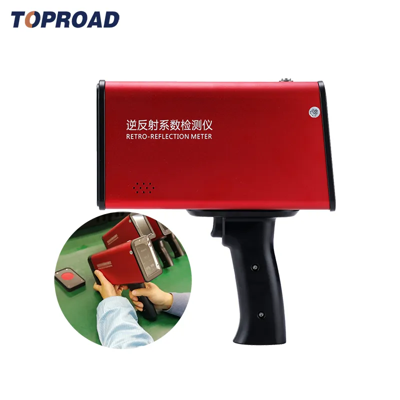 Chất lượng cao GPS bán Hot góc duy nhất cầm tay dọc retroreflectometer cho road đánh dấu giao thông dấu hiệu kiểm tra sản phẩm