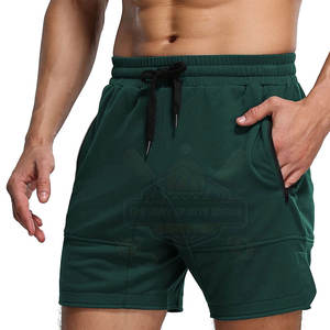 Pantalones Cortos Deportivos de Cintura Media, 100% Algodón, Diseño Sólido, Estilo Casual, Logotipo Personalizado, Transpirables, de Secado Rápido, a Bajo Precio - Product Image 3