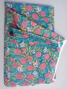 Tela de Jersey de algodón con estampado de bloques a mano, tela de punto con estampado al por mayor para vestidos y camisas de niña, estilo tejido a mano - Product Image 4