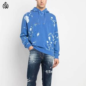 Sweat à capuche en détresse pour hommes de haute qualité 100% coton Streetwear automne saison usine directe échantillon gratuit en détresse - Product Image 2