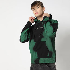 Sweat à capuche décontracté pour homme en coton 100% uni, style streetwear, avec cordon de serrage, col à capuche, logo personnalisé - Product Image 6