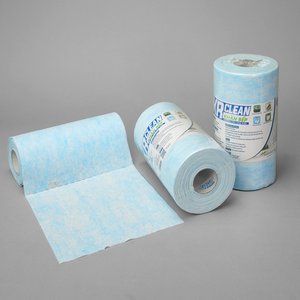 Krclean-Toallitas de cocina de 1 capa, rollo de papel absorbente para limpiar superficies de cocina, servilletas de cena, color azul, 20x20cm, 100 hojas - Product Image 2