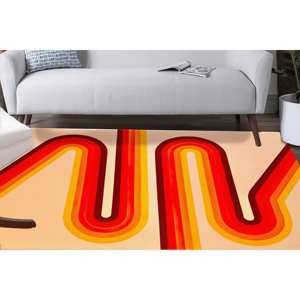 Tapis à motifs géométriques - Moderne, tendance, personnalisé, doux, pour salle de bain, couloir, mur, tapis en chenille - Product Image 4