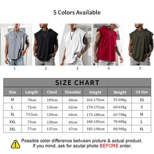 Camisetas de Tirantes Deportivas Holgadas de Secado Rápido con Logotipo de Marca Privada para Verano, Sudaderas con Capucha para Gimnasio, Camisetas de Moda Personalizadas para Hombre - Product Image 2