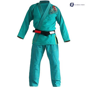 100% coton tissu Jiu Jitsu Kimono Judo uniformes avec broderie Logo impression Stretch entraînement porter Judo karaté costumes - Product Image 2