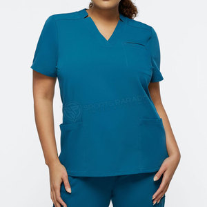 ชุดสูทขัดทางการแพทย์สำหรับทุกเพศชุดสครับพยาบาลผ้าฝ้าย100% ปรับสีและขนาดได้ดีไซน์ที่ดีที่สุด - Product Image 6