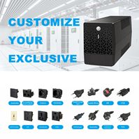 Alimentation sans interruption (ASI) monophasée 650VA, mini onduleur pour PC, routeur, POS, CCTV, maison, bureau, alimentation de secours