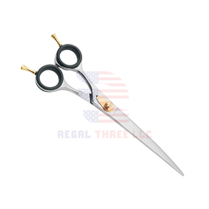 Ciseaux de toilettage à vis réglables pour animaux de compagnie Ciseaux de toilettage pour animaux de compagnie pour gaucher 7 "Outil de coupe de cheveux Ciseaux de toilettage pour chiens et chats - Product Image 4