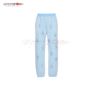 Survêtement d'hiver pour femme scintillant avec strass, à capuche, avec cordon de serrage et taille élastique, pour usage quotidien, tendance - Product Image 3