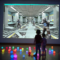 Jeux de balle virtuelle de mur interactif de sports du projecteur 3D pour la forme physique et l'amusement