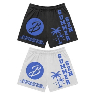 Shorts tricotés décontractés pour hommes, personnalisés, imprimés, taille haute, séchage rapide, taille élastique, mélange de coton, qualité supérieure, service OEM en gros - Product Image 3