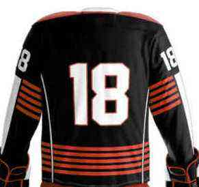 Conjunto de 2 Piezas de Pantalones Cortos de Jersey Transpirables, Impermeables y Ecológicos de Poliéster 100%, Uniforme de Hockey sobre Hielo Unisex Sublimado de Secado Rápido - Product Image 3