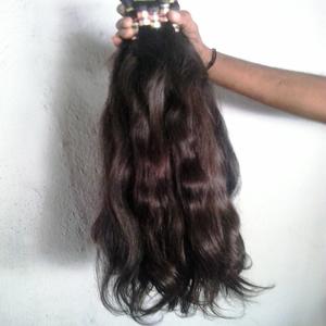 100% Unprocessed Straight Indian Human Hair Bundles, Natural Black Remy Hair Extensions Weft <b>Tangle</b>-Free Shedding-Free Bulk Hair - Product Image 2