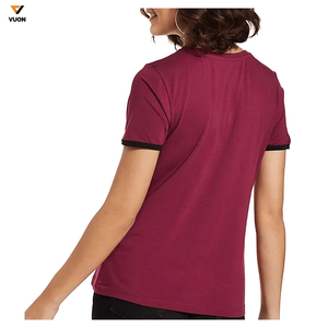 Camisetas elegantes de mujer de talla grande de manga corta ajustadas diseño personalizado impreso gran oferta camiseta de LICRA de verano - Product Image 3