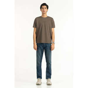 T-shirt Oversize à Motif Uni pour Fitness, Jersey 260 g/m² Respirant Anti-Plis, Étiquette Personnalisée, Coupe Classique MN-TS-SS25-320 - Product Image 3