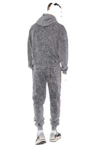 Sudadera con capucha de doble capa desgastada con lavado ácido personalizable 100% algodón transpirable peso pesado de talla grande ropa de calle Vintage - Product Image 5