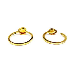 ที่กำหนดเองชุบทอง925เงินสเตอร์ลิงธรรมชาติและอัญมณีมีค่าแหวน MOQ ต่ำ - Product Image 2