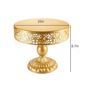 Gran oferta, juego de soporte de pastel de Metal dorado, soporte de hierro escalonado para magdalenas, bandeja de postre, exhibición para boda, fiesta de cumpleaños, decoraciones de Pascua - Product Image 6