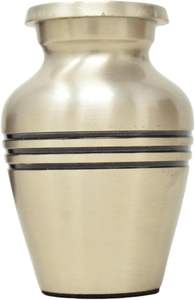 Urnas pequeñas de cremación de aluminio hechas a mano para cenizas humanas-Urna para cenizas humanas y mascotas-Urna de recuerdo con tamaño de 2,75 pulgadas - Product Image 3