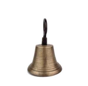 Cloche en bronze antique Cloche en bronze classique Vache en bronze Cloche à main traditionnelle en laiton Merci de donner pour l'école Fabriqué en Inde Vente en gros - Product Image 6
