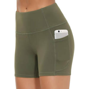 กางเกงขาสั้นสำหรับผู้หญิงเอวต่ำแบบไร้รอยต่อสำหรับเข้ายิมกางเกงขาสั้นสำหรับใส่วิ่งควบคุมหน้าท้องความยาวเข่าเอวยางยืด - Product Image 4