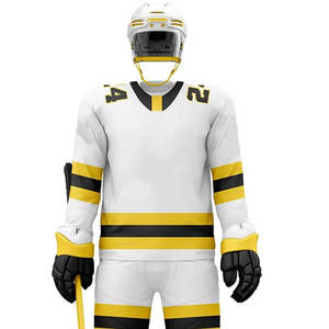 Uniformes de Hockey sobre Hielo Impresos Transpirables de Poliéster 100% de Alta Calidad, Conjuntos Personalizados con Nombre de Equipo, Nueva Llegada, Más Vendidos - Product Image 4