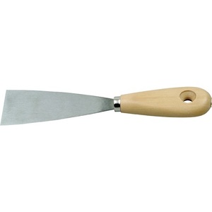 Spatule ovale plate en bois poli de 20 mm de large pour pinceaux à peinture - Product Image 1