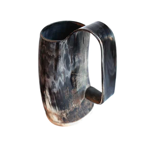 Nueva Llegada, Taza de Cuerno de Búfalo, Auténtica, 100% Original, Pulida, Taza de Cerveza de Cuerno de Búfalo - Product Image 1