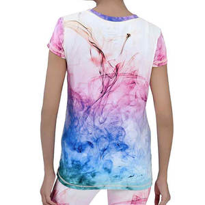 Meilleure vente OEM de haute qualité personnalisé Sublimation impression femmes T-shirt de haute qualité 100% coton vierge T-shirt respirant - Product Image 5