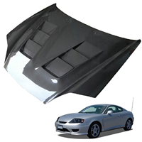 Vente en gros Hyundai Genesis Coupé Capot 03 ~ 06 Nouveau capot ST perforé en fibre de carbone avec clips inclus
