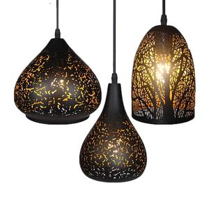 Lampe suspendue suspendue en métal noir de la meilleure qualité décor à la maison accessoires décoratifs de mariage prix de gros - Product Image 5